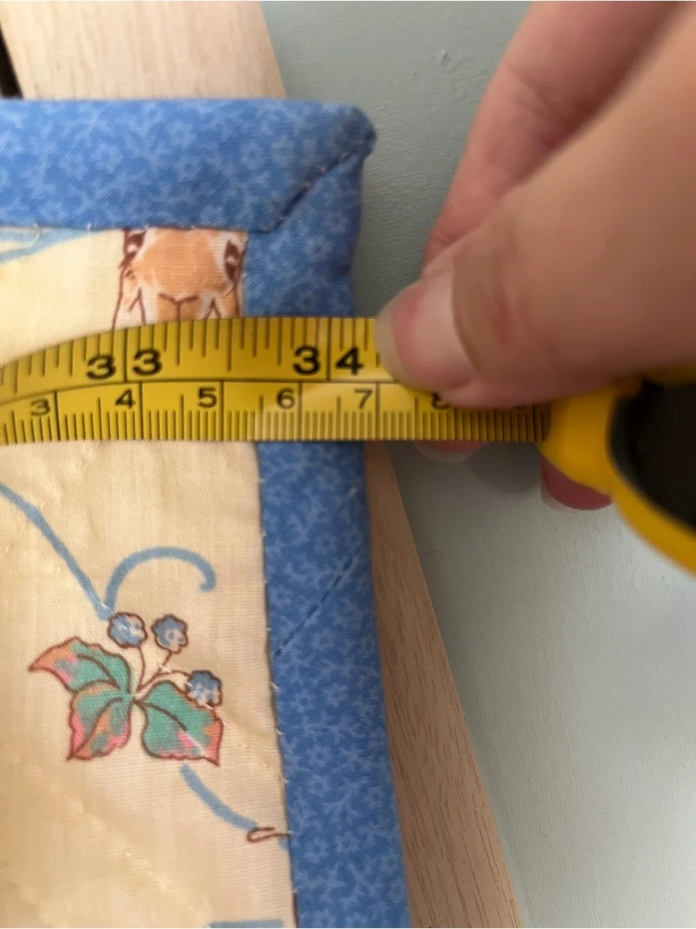Vintage Peter Rabbit Baby Handmade Blanket Quilt 1997